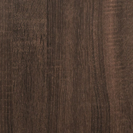 bogreol 40x24x76 cm konstrueret træ brun egetræsfarve