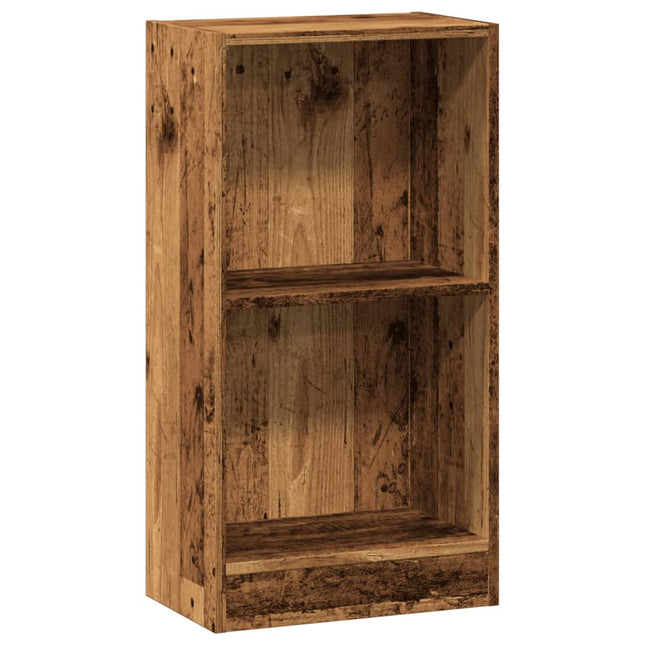 bogreol 40x24x76 cm konstrueret træ antikt træ