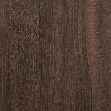 bogreol 40x24x143 cm konstrueret træ brun egetræsfarve
