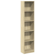 bogreol 40x24x176 cm konstrueret træ sonoma-eg