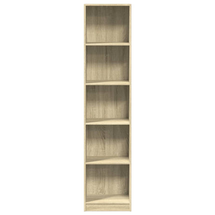 bogreol 40x24x176 cm konstrueret træ sonoma-eg