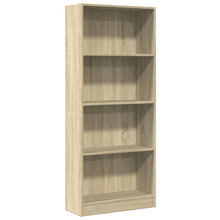 bogreol 60x24x143 cm konstrueret træ sonoma-eg