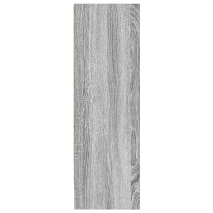 bogreol 80x24x76 cm konstrueret træ grå sonoma-eg