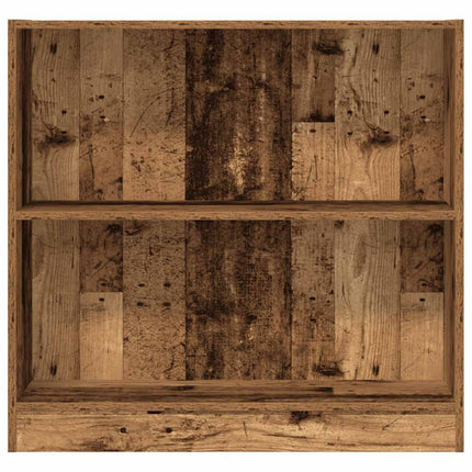 bogreol 80x24x76 cm konstrueret træ antikt træ