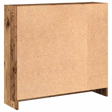 bogreol 80x24x76 cm konstrueret træ antikt træ