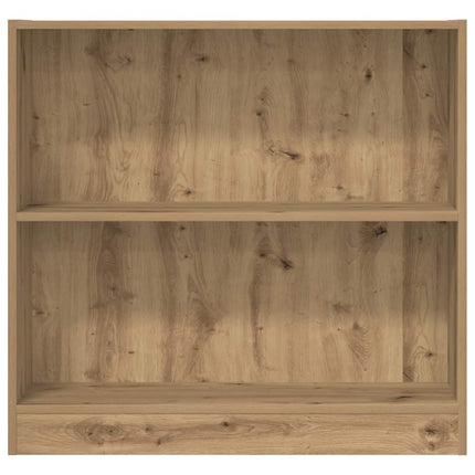 bogreol 80x24x76 cm konstrueret træ egetræsfarve