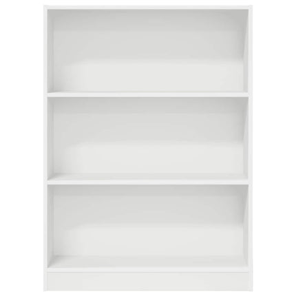 bogreol 80x24x109 cm konstrueret træ hvid