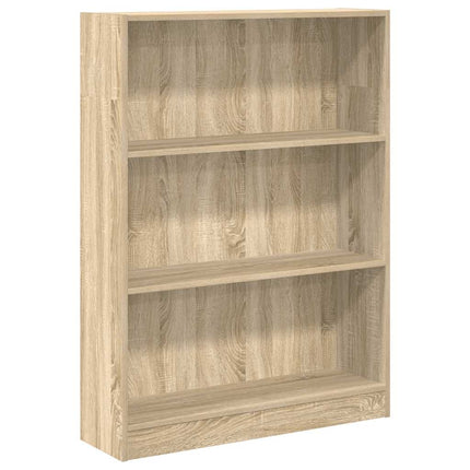 bogreol 80x24x109 cm konstrueret træ sonoma-eg