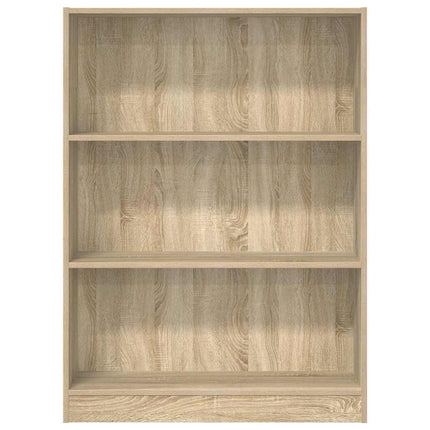 bogreol 80x24x109 cm konstrueret træ sonoma-eg
