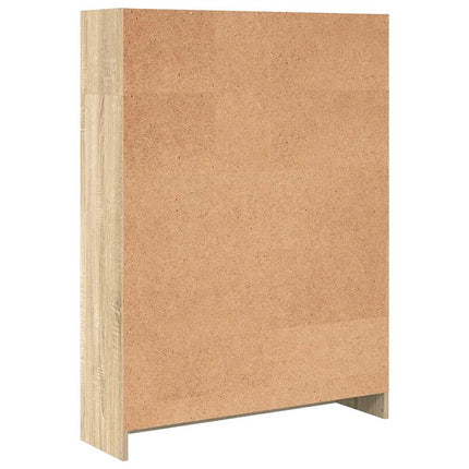 bogreol 80x24x109 cm konstrueret træ sonoma-eg