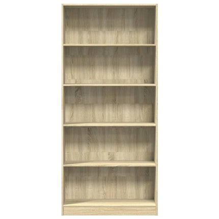 bogreol Sonoma eg 80x24x176 cm konstrueret træ