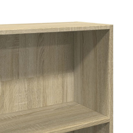 bogreol Sonoma eg 80x24x176 cm konstrueret træ
