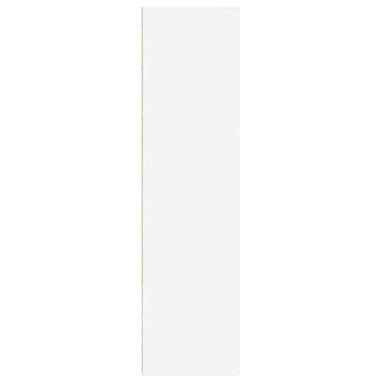 bogreol 40x30x114 cm konstrueret træ hvid