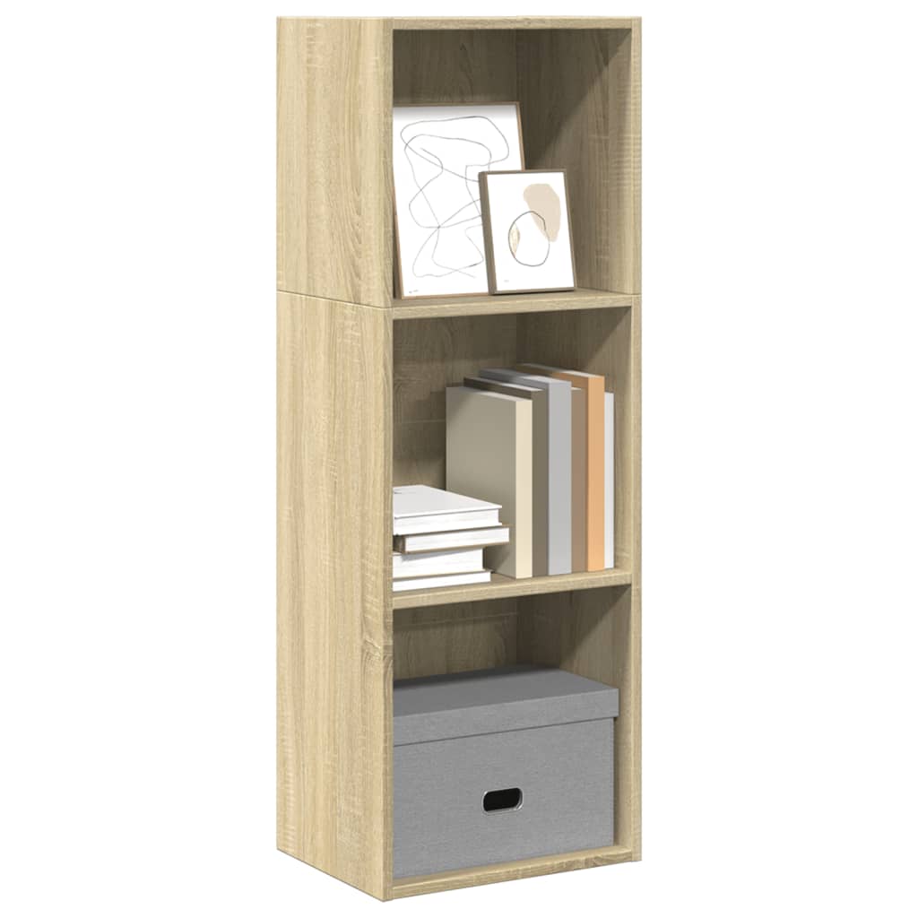 bogreol 40x30x114 cm konstrueret træ sonoma-eg billede
