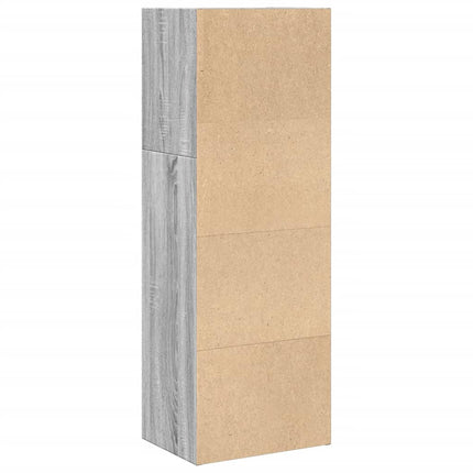 bogreol 40x30x114 cm konstrueret træ grå sonoma-eg
