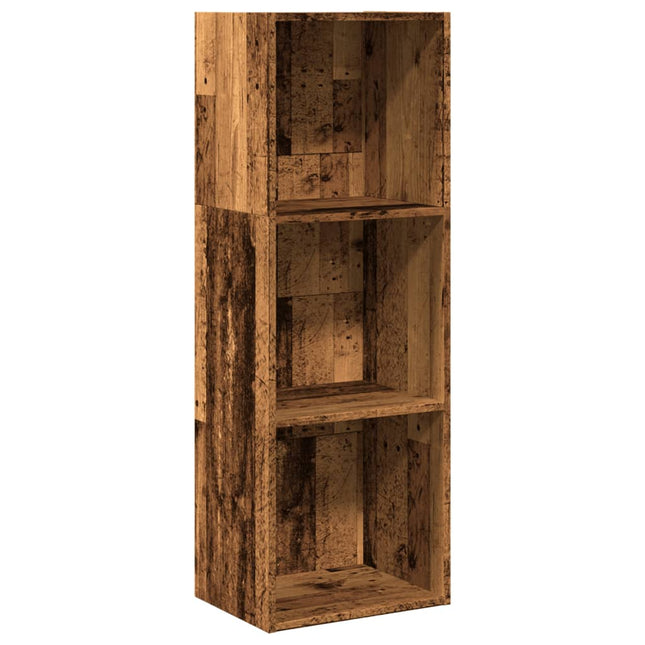 bogreol 40x30x114 cm konstrueret træ antikt træ