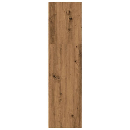 bogreol 40x30x114 cm konstrueret træ egetræsfarve