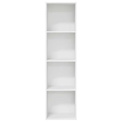 bogreol 40x30x152 cm konstrueret træ hvid