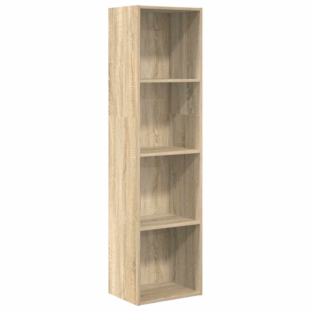 bogreol 40x30x152 cm konstrueret træ sonoma-eg billede