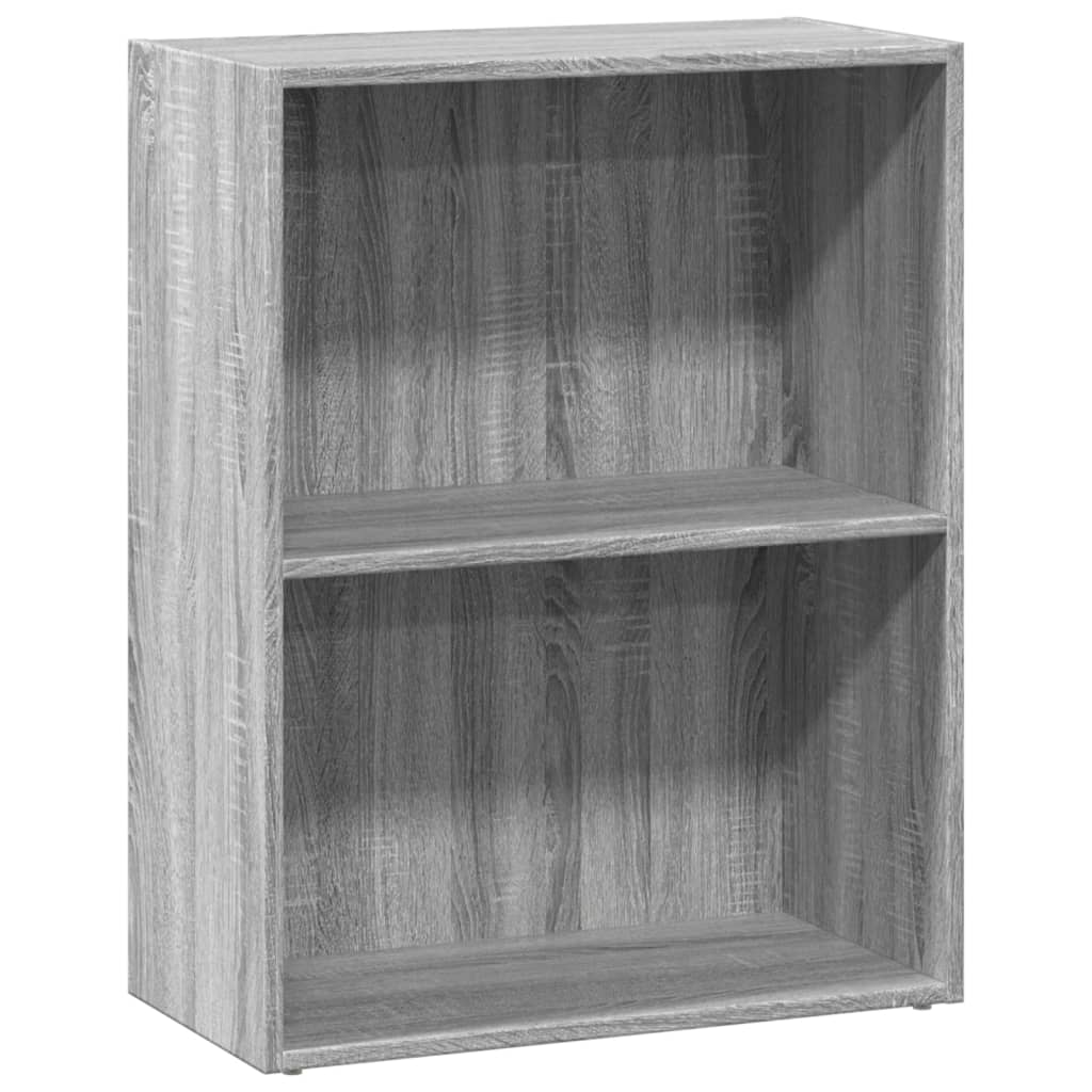 bogreol 60x30x77 cm konstrueret træ grå sonoma-eg billede