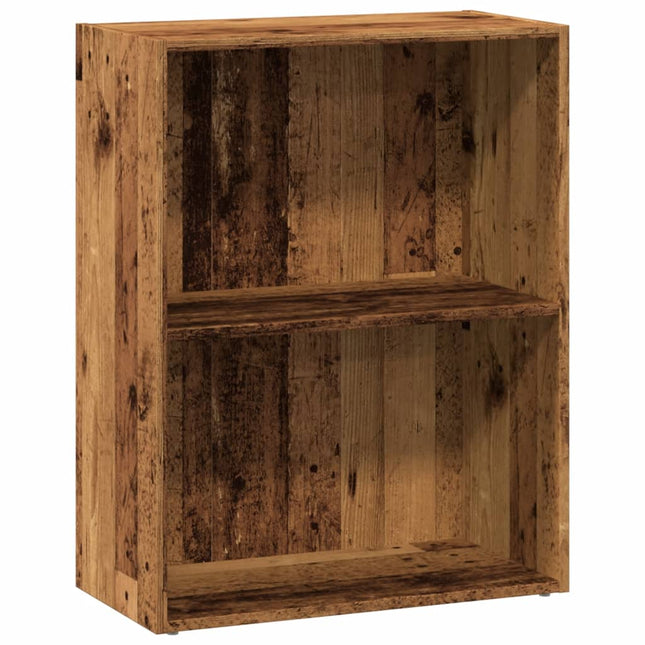 bogreol 60x30x77 cm konstrueret træ gammelt trælook