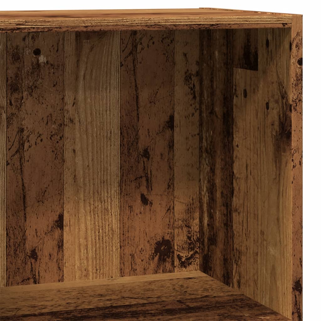 bogreol 60x30x77 cm konstrueret træ gammelt trælook