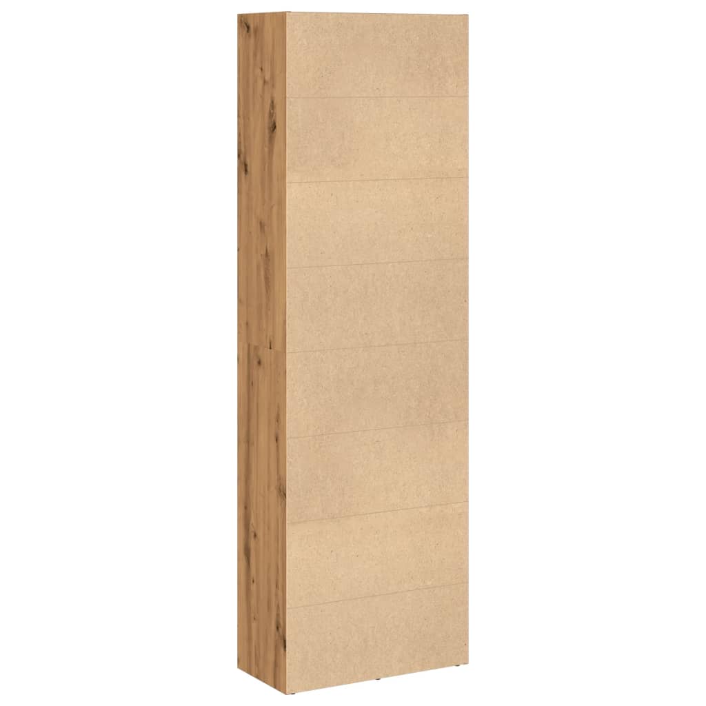 bogreol 60x30x189 cm konstrueret træ gammelt eg