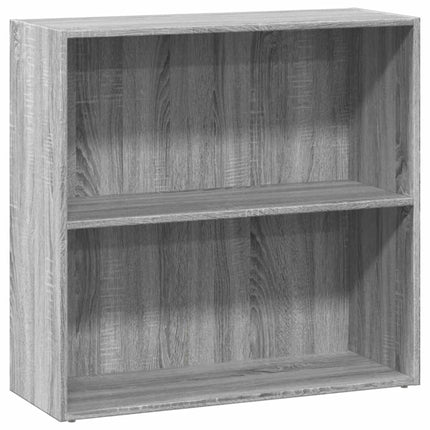 bogreol 80x30x77 cm konstrueret træ grå sonoma-eg