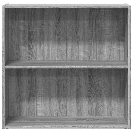 bogreol 80x30x77 cm konstrueret træ grå sonoma-eg