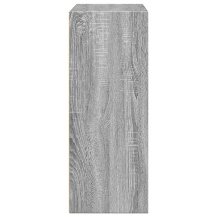 bogreol 80x30x77 cm konstrueret træ grå sonoma-eg