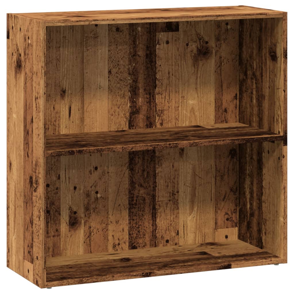 bogreol 60x30x77 cm konstrueret træ gammelt trælook billede