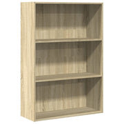 bogreol 80x30x114 cm konstrueret træ sonoma-eg