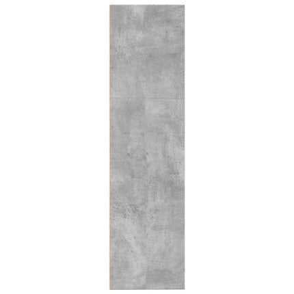 bogreol 80x30x114 cm konstrueret træ betongrå