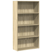 bogreol 80x30x152 cm konstrueret træ sonoma-eg