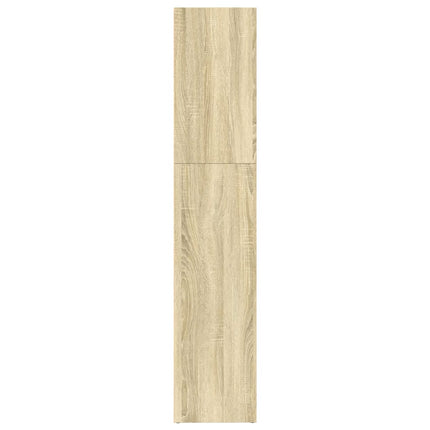 bogreol 80x30x152 cm konstrueret træ sonoma-eg