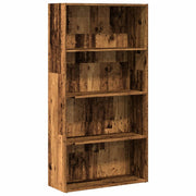 bogreol 80x30x152 cm konstrueret træ gammelt trælook