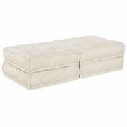 Modulssofa Enhed 2 pcs Cremefarvet 140 x 70 x 36 cm Stof