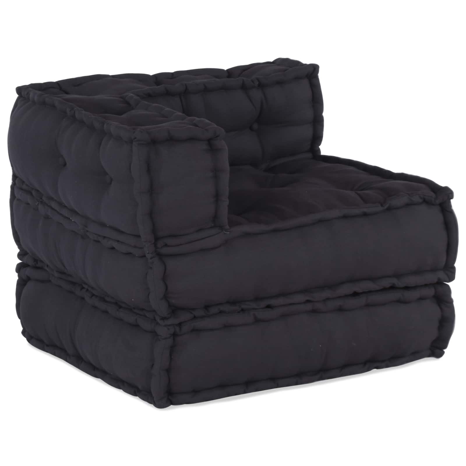 Modulssofa Enhed 3 pcs Antracit Stof