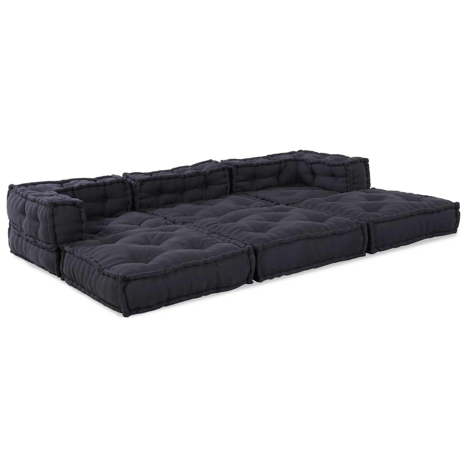 Modulssofa Enhed 3 pcs Antracit Stof