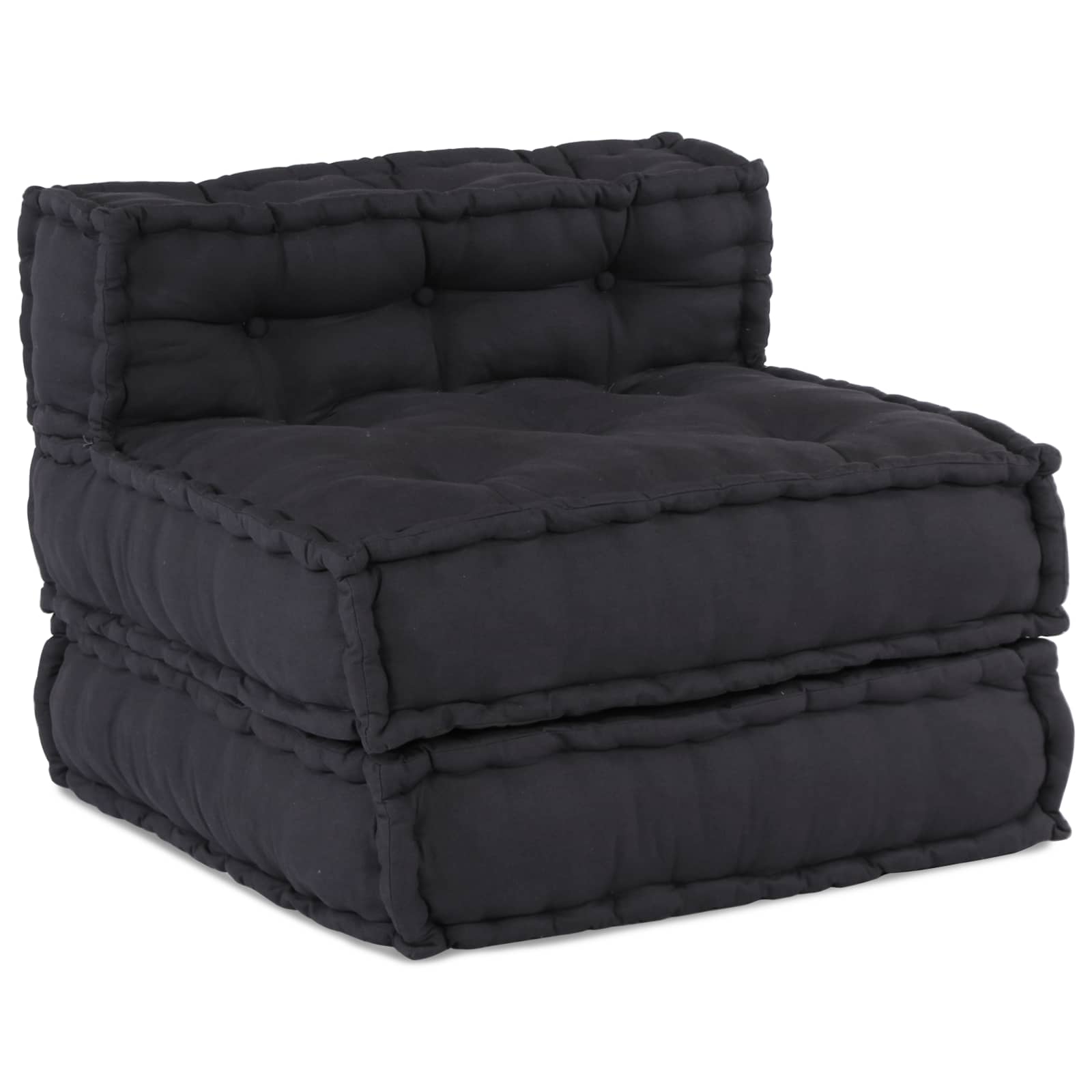 Modulssofa Enhed 3 pcs Antracit Stof