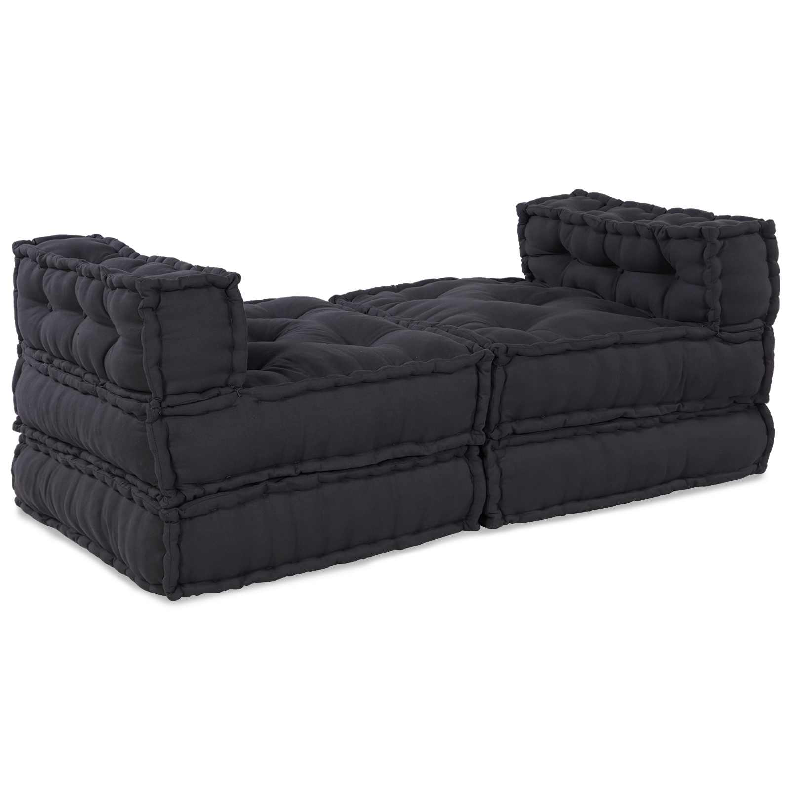 Modulssofa Enhed 4 pcs Antracit Stof