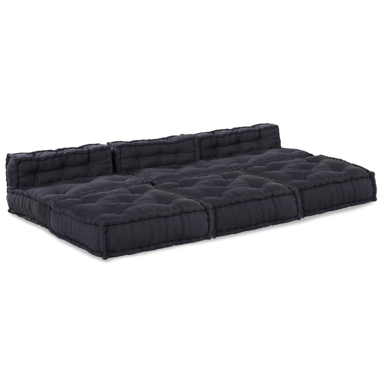 Modulssofa Enhed 4 pcs Antracit Stof