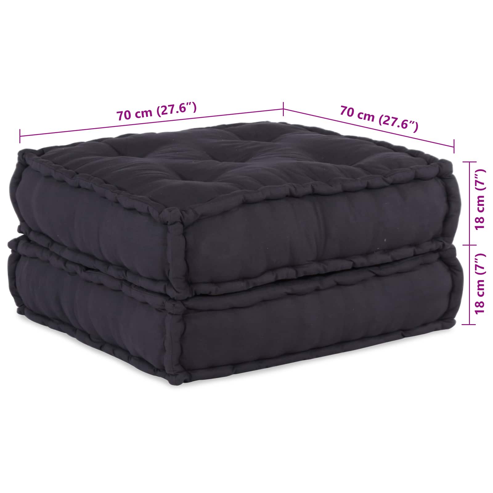 Modulssofa Enhed 4 pcs Antracit Stof