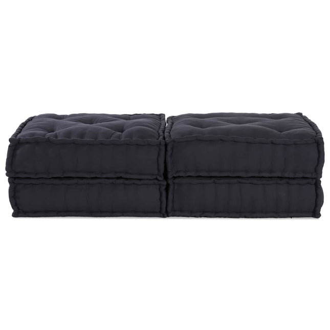 Modulssofa Enhed 2 pcs Antracit 140 x 70 x 36 cm Stof