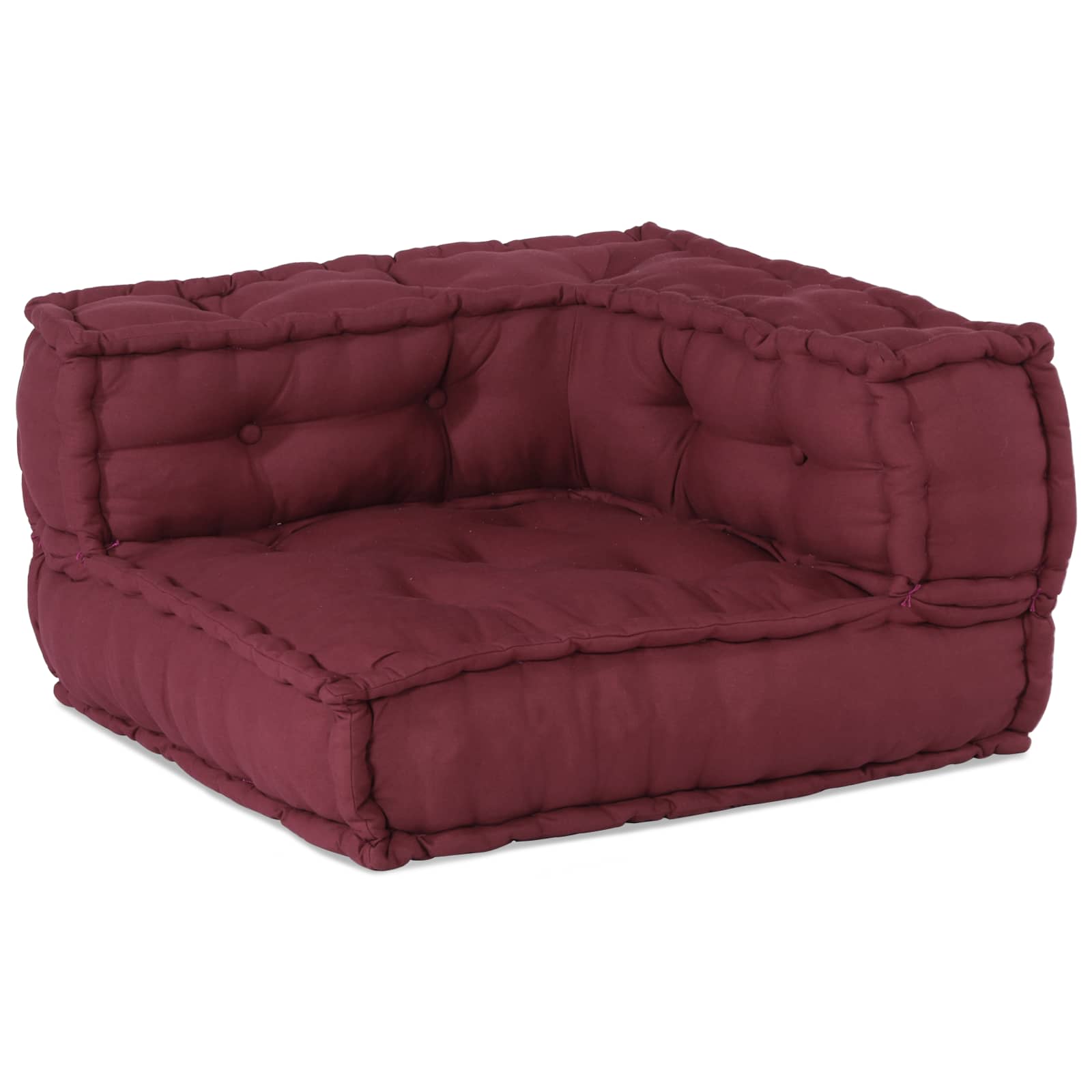 Modulssofa Enhed 3 pcs Bordeaux Stof