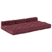 Modulssofa Enhed 4 pcs Bordeaux Stof