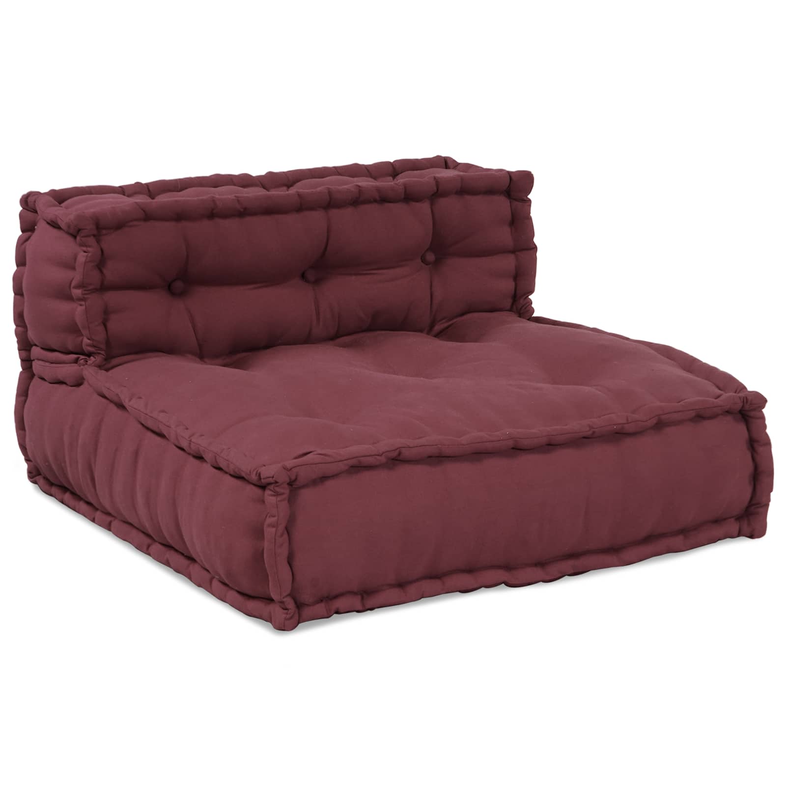 Modulssofa Enhed 4 pcs Bordeaux Stof
