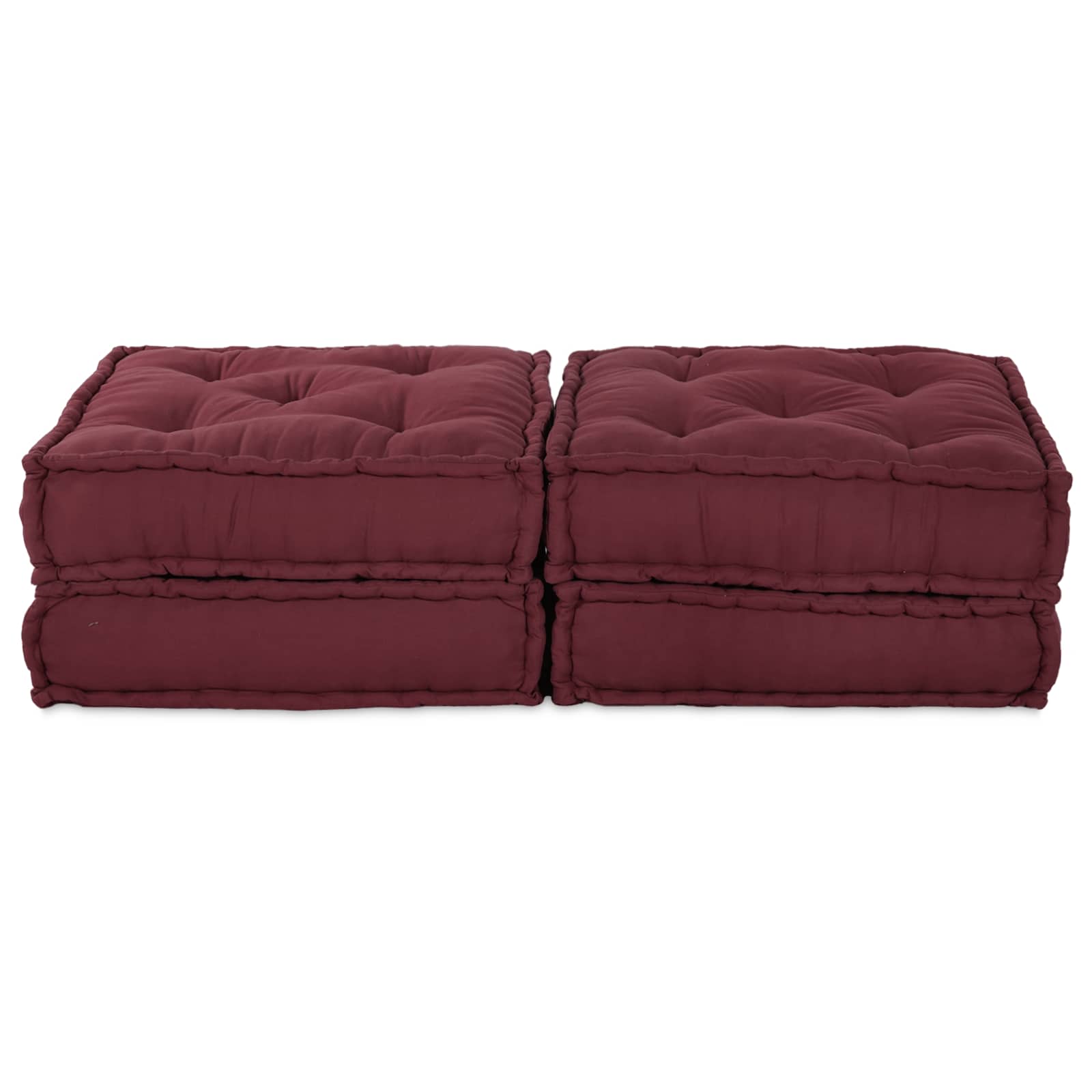Modulssofa Enhed 2 pcs Bordeaux 140 x 70 x 36 cm Stof