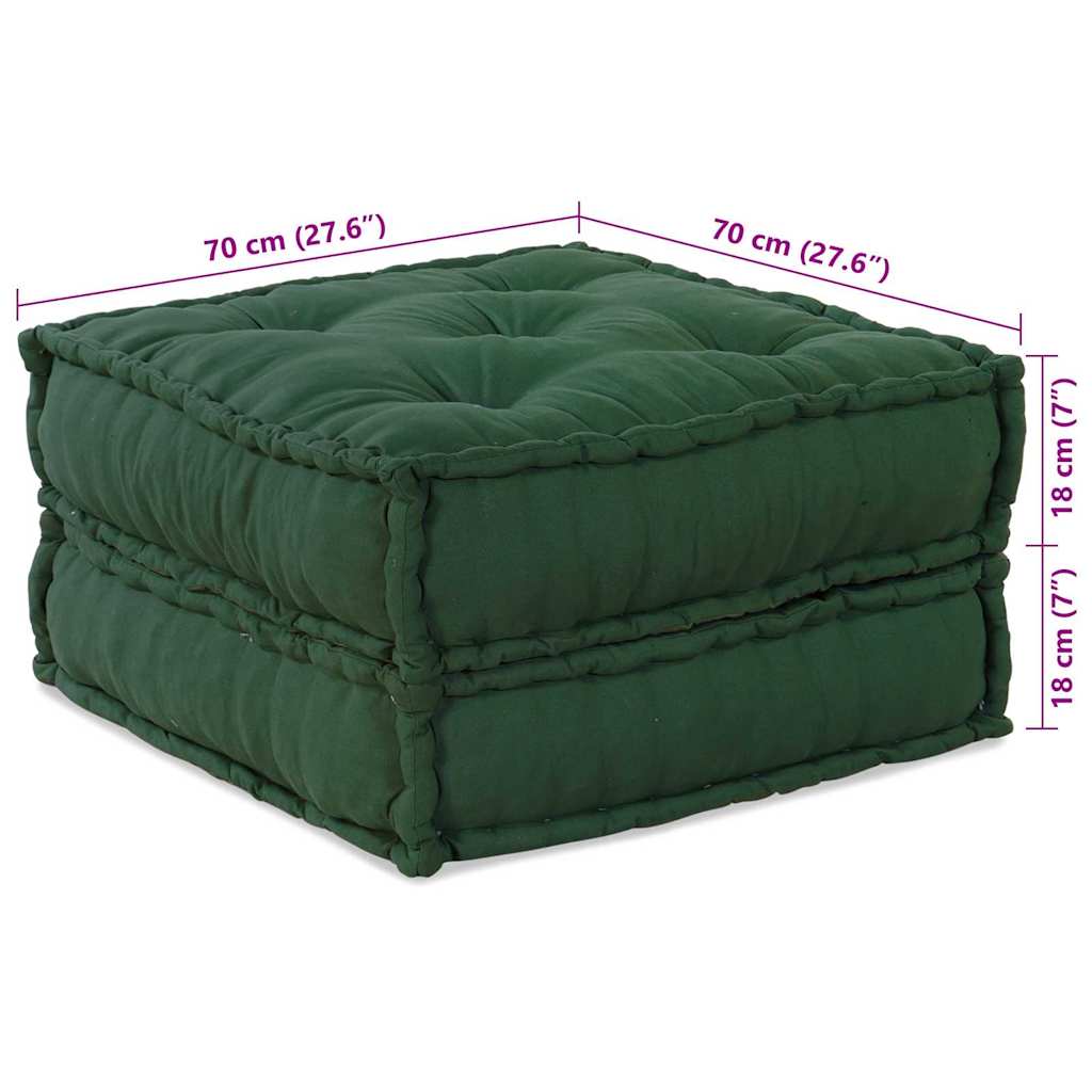 Modulssofa Enhed 2 pcs Grøn 140 x 70 x 36 cm Stof