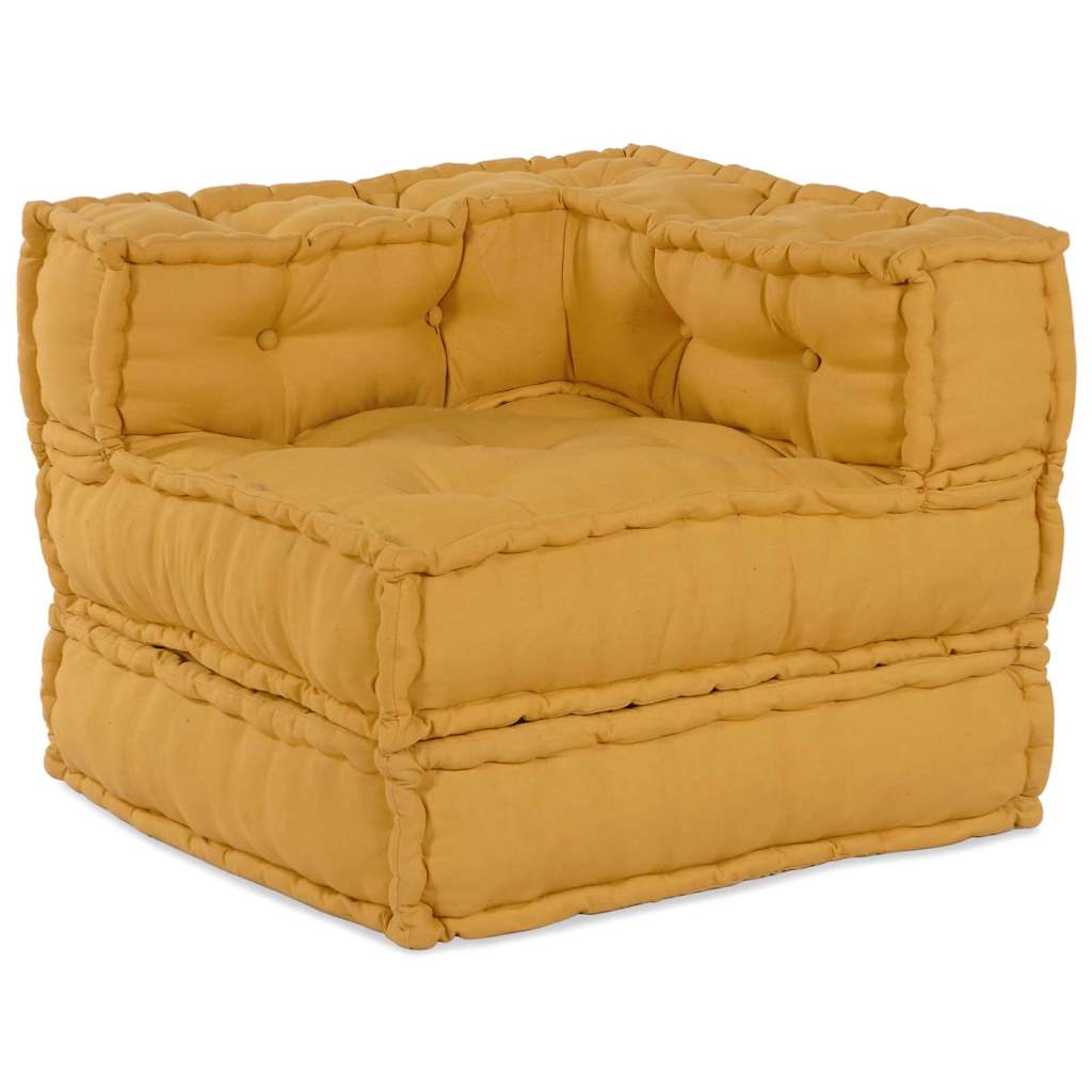 Modulssofa Enhed 3 pcs Gul Stof